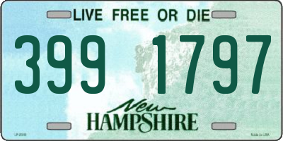 NH license plate 3991797