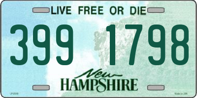 NH license plate 3991798