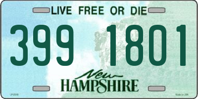 NH license plate 3991801