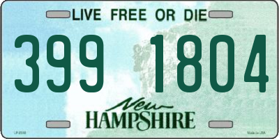 NH license plate 3991804