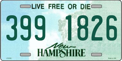 NH license plate 3991826