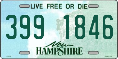 NH license plate 3991846