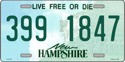 NH license plate 3991847