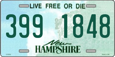 NH license plate 3991848