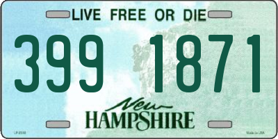 NH license plate 3991871