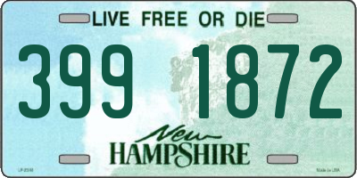 NH license plate 3991872