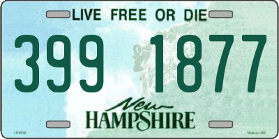 NH license plate 3991877