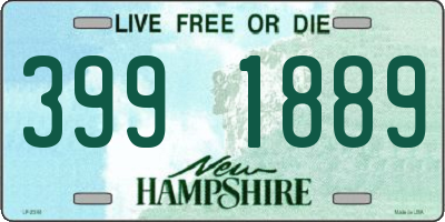 NH license plate 3991889