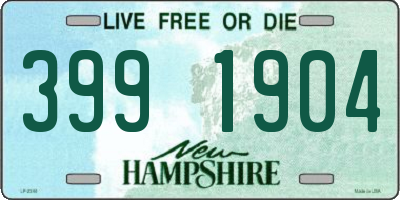 NH license plate 3991904