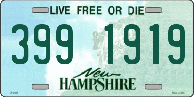 NH license plate 3991919