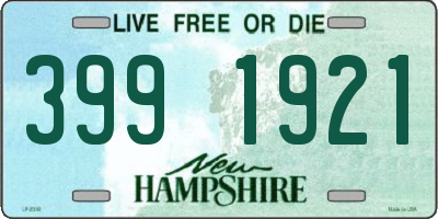 NH license plate 3991921