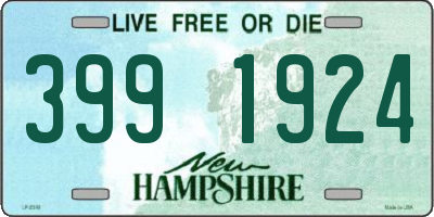 NH license plate 3991924