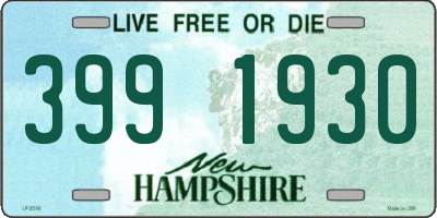 NH license plate 3991930