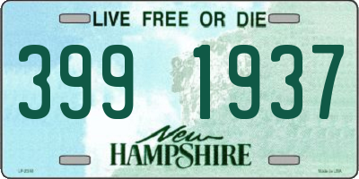 NH license plate 3991937