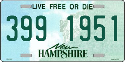 NH license plate 3991951