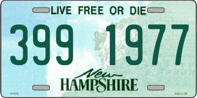 NH license plate 3991977