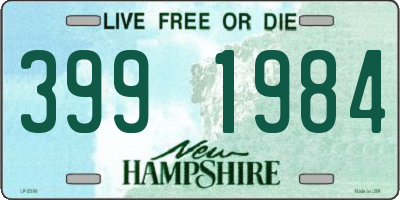 NH license plate 3991984