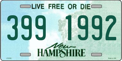 NH license plate 3991992