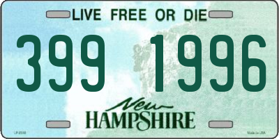 NH license plate 3991996