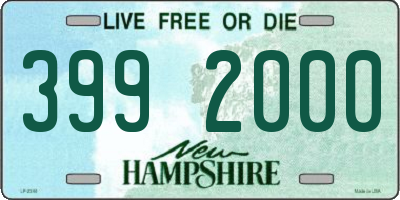 NH license plate 3992000