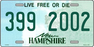 NH license plate 3992002