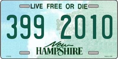 NH license plate 3992010