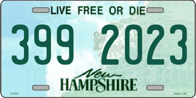 NH license plate 3992023