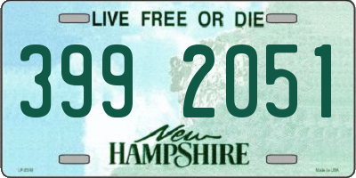 NH license plate 3992051