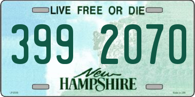 NH license plate 3992070