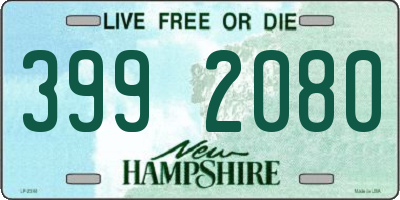 NH license plate 3992080