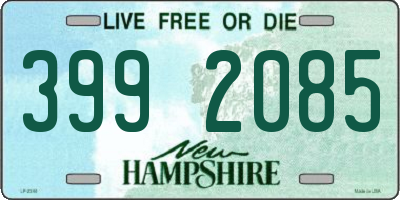 NH license plate 3992085