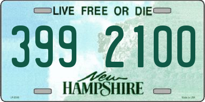 NH license plate 3992100