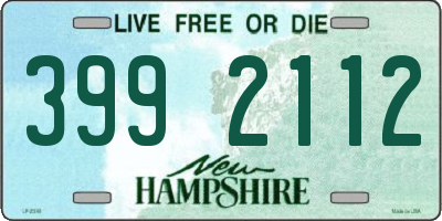 NH license plate 3992112