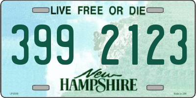 NH license plate 3992123