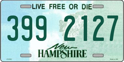 NH license plate 3992127