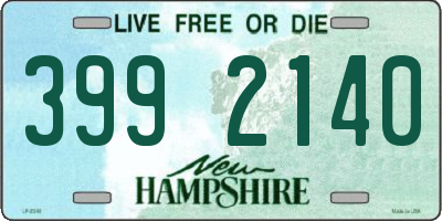 NH license plate 3992140