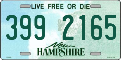 NH license plate 3992165