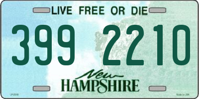 NH license plate 3992210