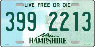 NH license plate 3992213