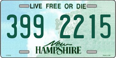 NH license plate 3992215