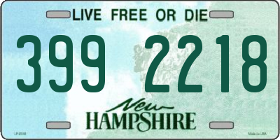 NH license plate 3992218