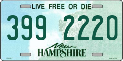 NH license plate 3992220