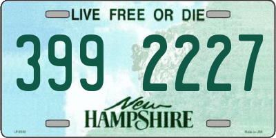 NH license plate 3992227