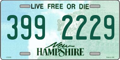 NH license plate 3992229