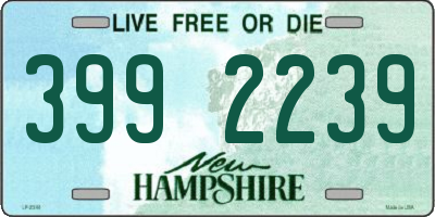 NH license plate 3992239