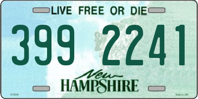 NH license plate 3992241