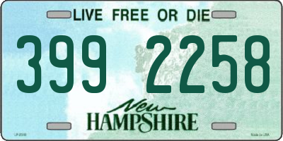 NH license plate 3992258