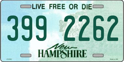 NH license plate 3992262