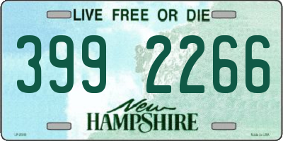 NH license plate 3992266