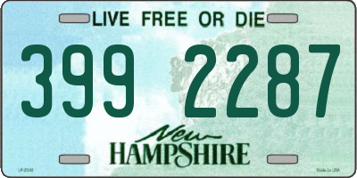 NH license plate 3992287